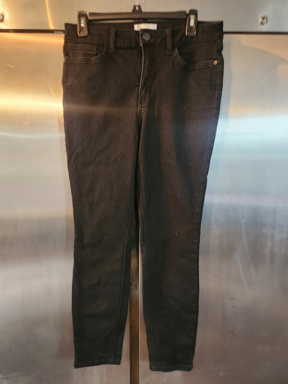 LC Lauren Conrad Black Skinny Jeans Women's Size 10 Mid Rise Stretch